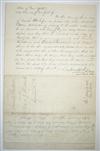 (CIVIL WAR.) Gardiner, Samuel, Junior. Contract for the sale of rights to Gardiner''s exploding bullet.